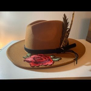 🌺 Wide Fedora Hat